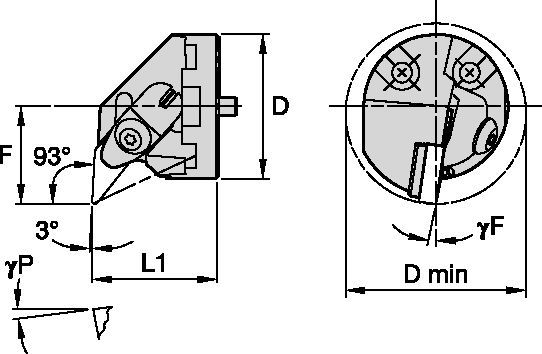 Cabeçote Torneamento Kenclamp DVUN 93° - Imagem 2