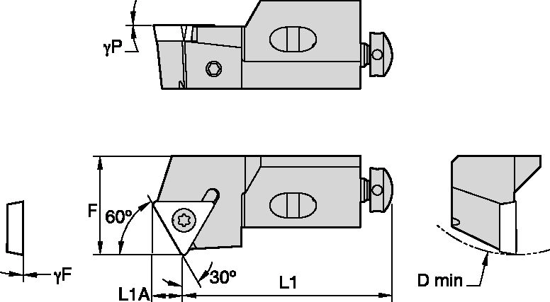Pastilha STWP 30° Fixada com Parafuso - Imagem 2
