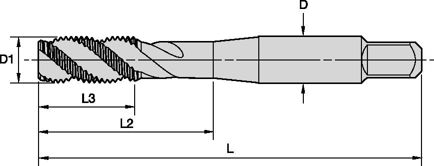 chanfro forma C (Métrico JIS).