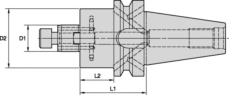 Adaptador para fresa SMC — BT - Imagem 2