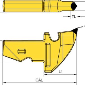 Ferramenta com Haste 28mm - SKU U21CS